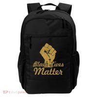 Gold Black Lives Matter Fist Logo Backpack thumb 0