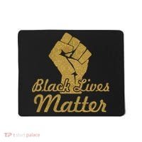 Gold Black Lives Matter Fist Logo Mousepad thumb 0
