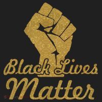Gold Black Lives Matter Fist Logo Hat thumb 2