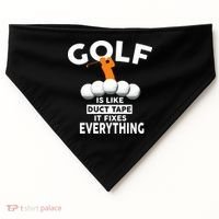 Gold Is Like Duck Tape It Fixes Everything USA-Made Doggie Bandana thumb 0