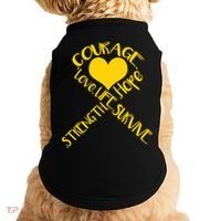Gold Ribbon Of Words Tribute Doggie Tank thumb 0