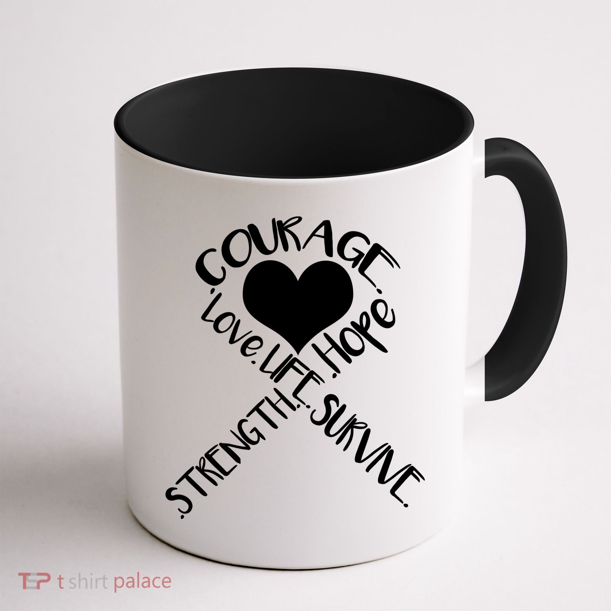 Gold Ribbon Of Words Tribute Coffee Mug