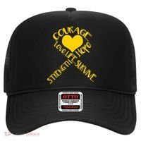 Gold Ribbon Of Words Tribute Hat thumb 0