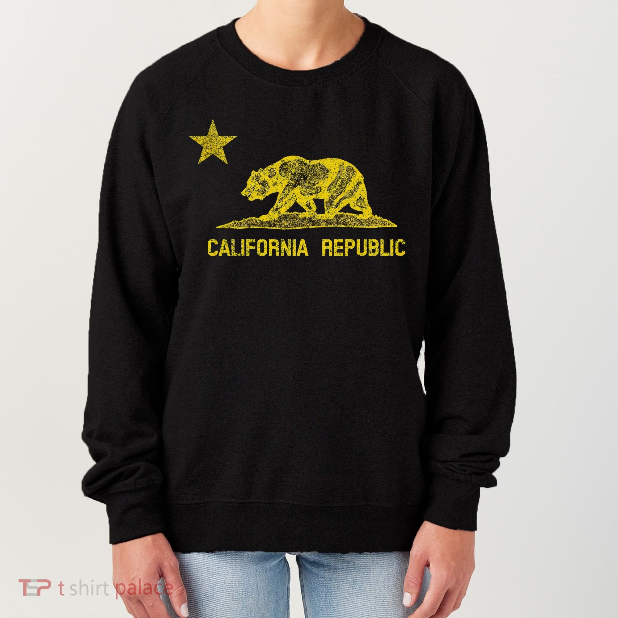 Golden California Republic Bear Flag Women's Sweatshirt