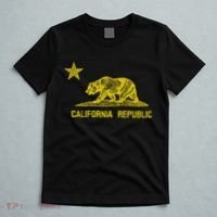 Golden California Republic Bear Flag T-Shirt thumb 5
