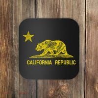 Golden California Republic Bear Flag Coaster thumb 0