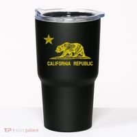 Golden California Republic Bear Flag Tumbler thumb 0