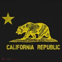 Golden California Republic Bear Flag Mousepad thumb 1