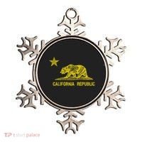 Golden California Republic Bear Flag Ornament thumb 0