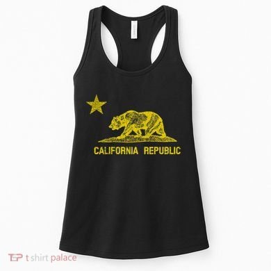 Golden California Republic Bear Flag Women's Tank Top