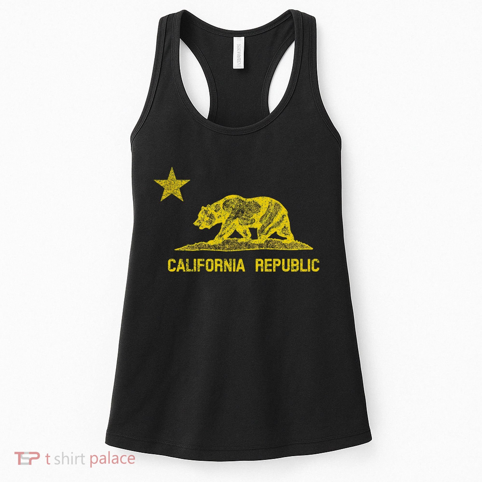 Golden California Republic Bear Flag Women's Tank Top