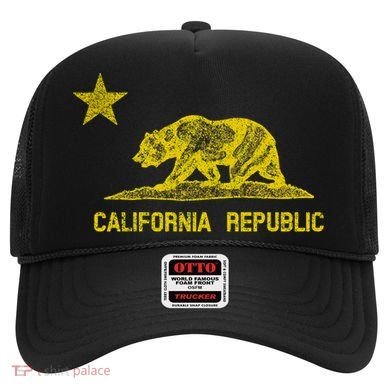 Golden California Republic Bear Flag Hat