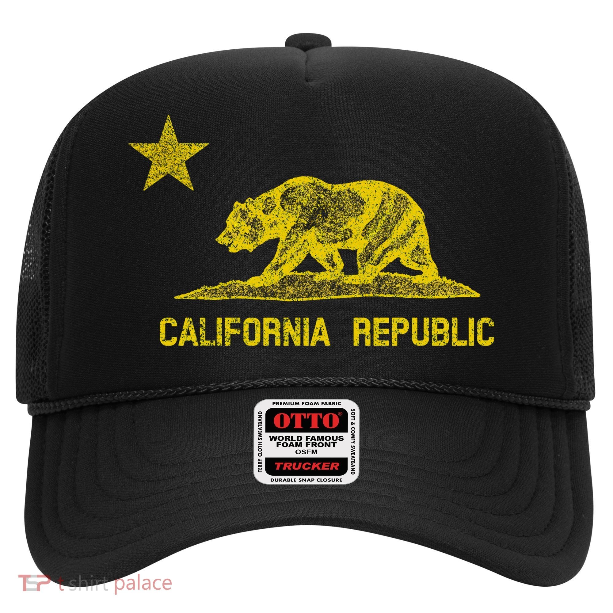 Golden California Republic Bear Flag Hat