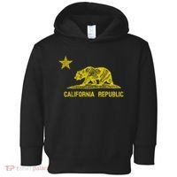 Golden California Republic Bear Flag Toddler Hoodie thumb 0