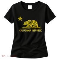 Golden California Republic Bear Flag Women's T-Shirt thumb 0