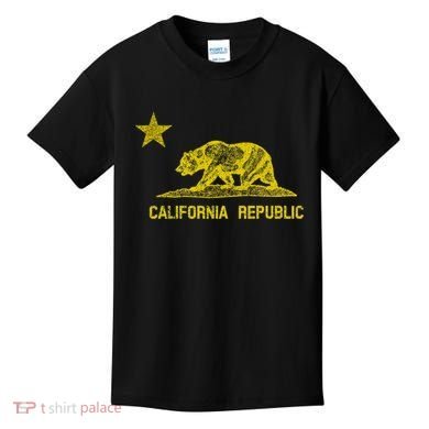 Golden California Republic Bear Flag Kids T-Shirt
