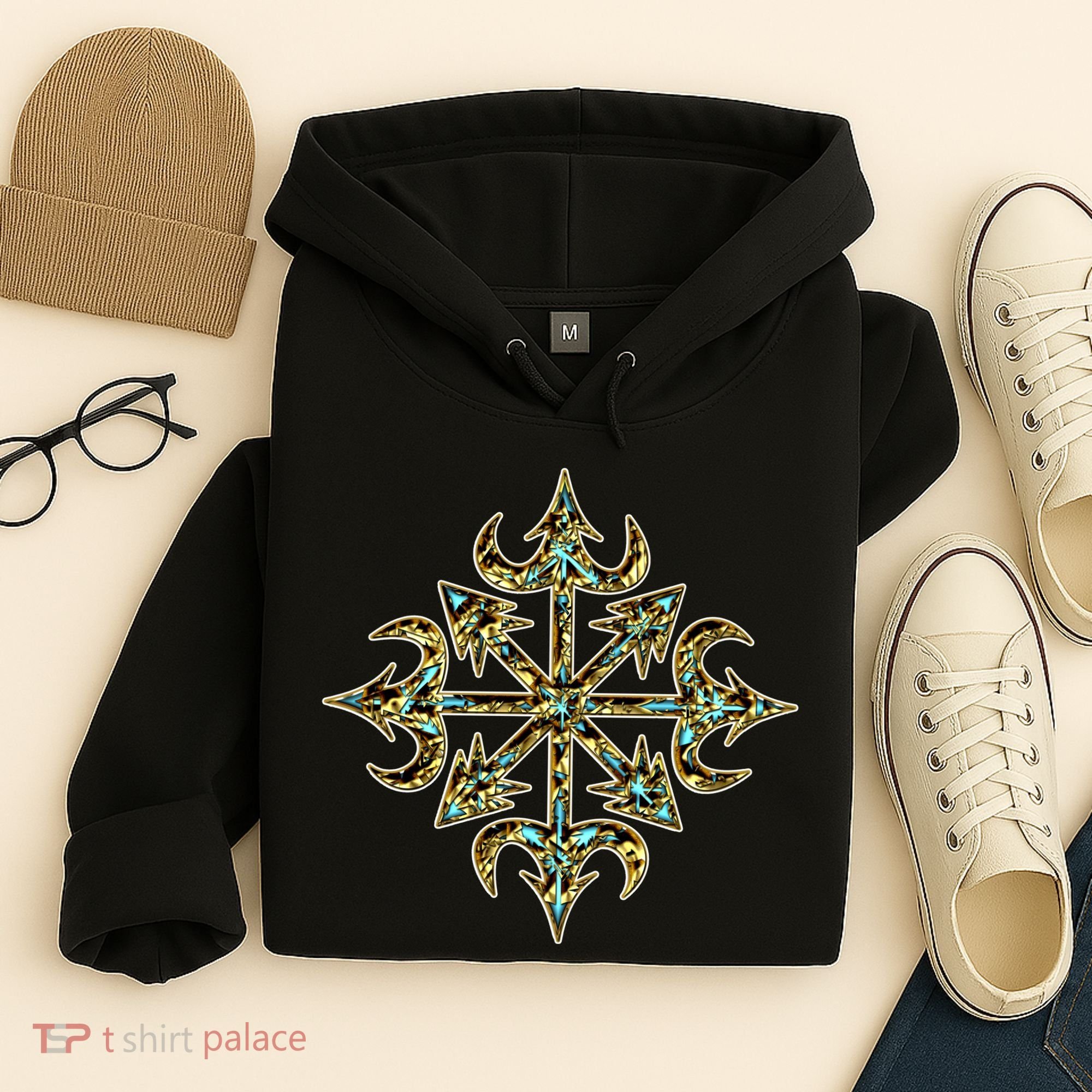Golden Chaos Star Hoodie
