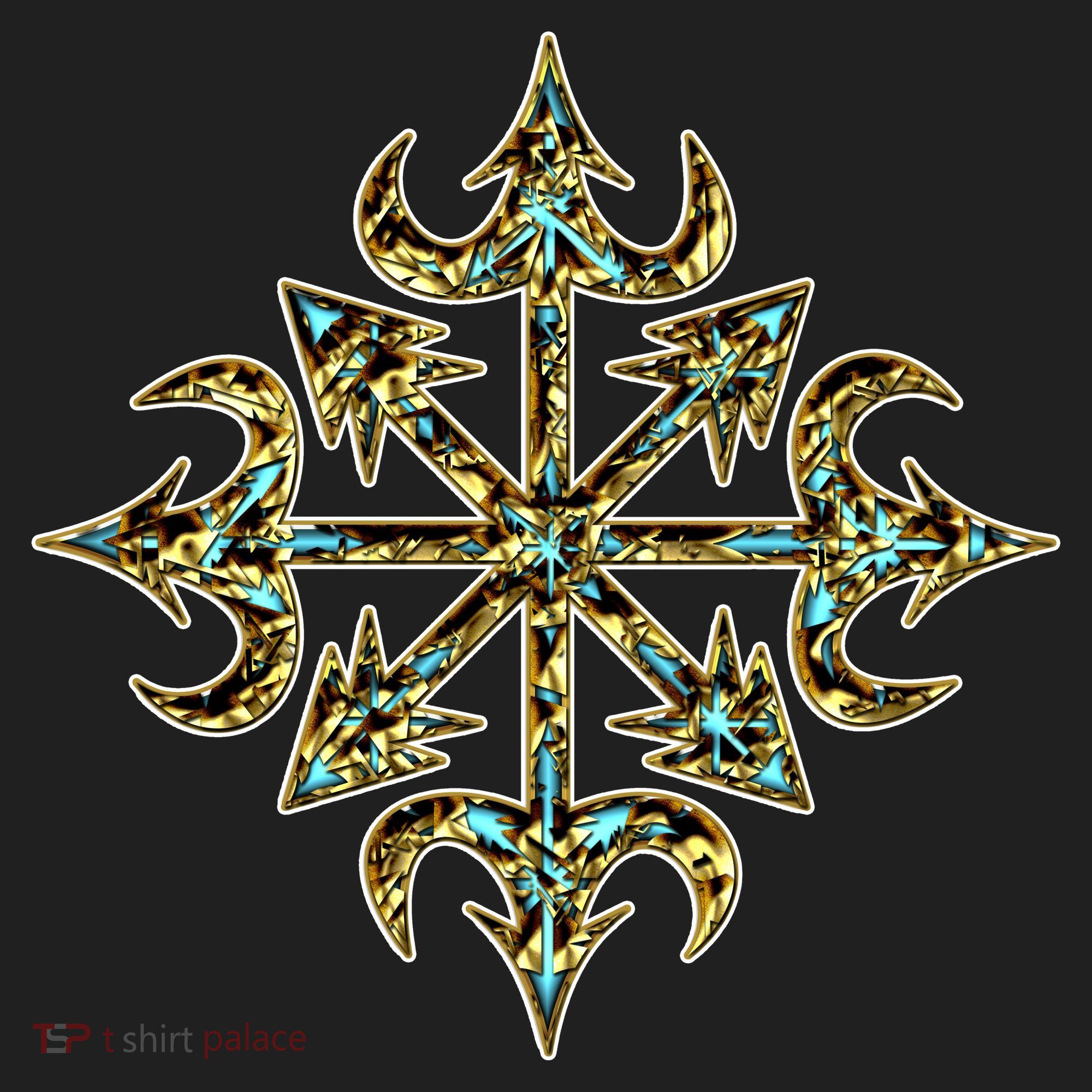 Golden Chaos Star Beanie