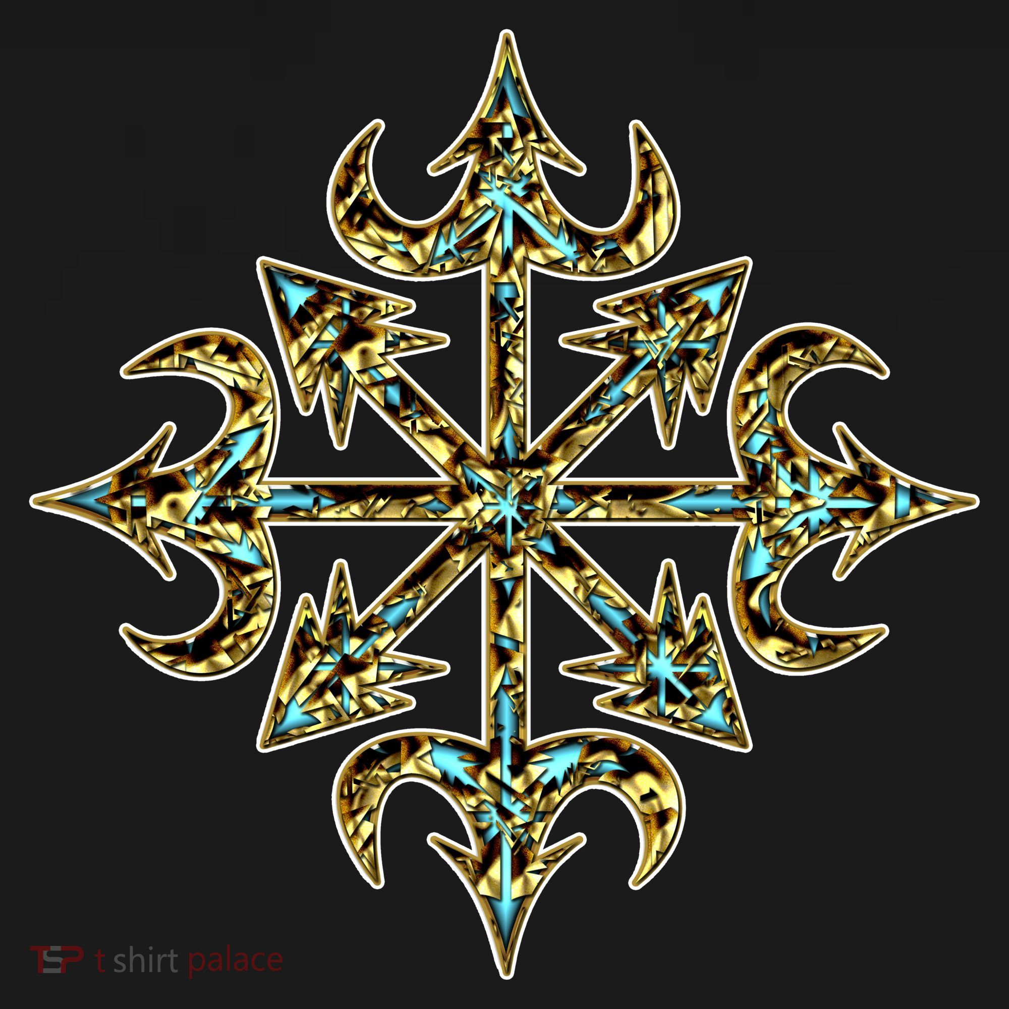 Golden Chaos Star Women's Tank Top