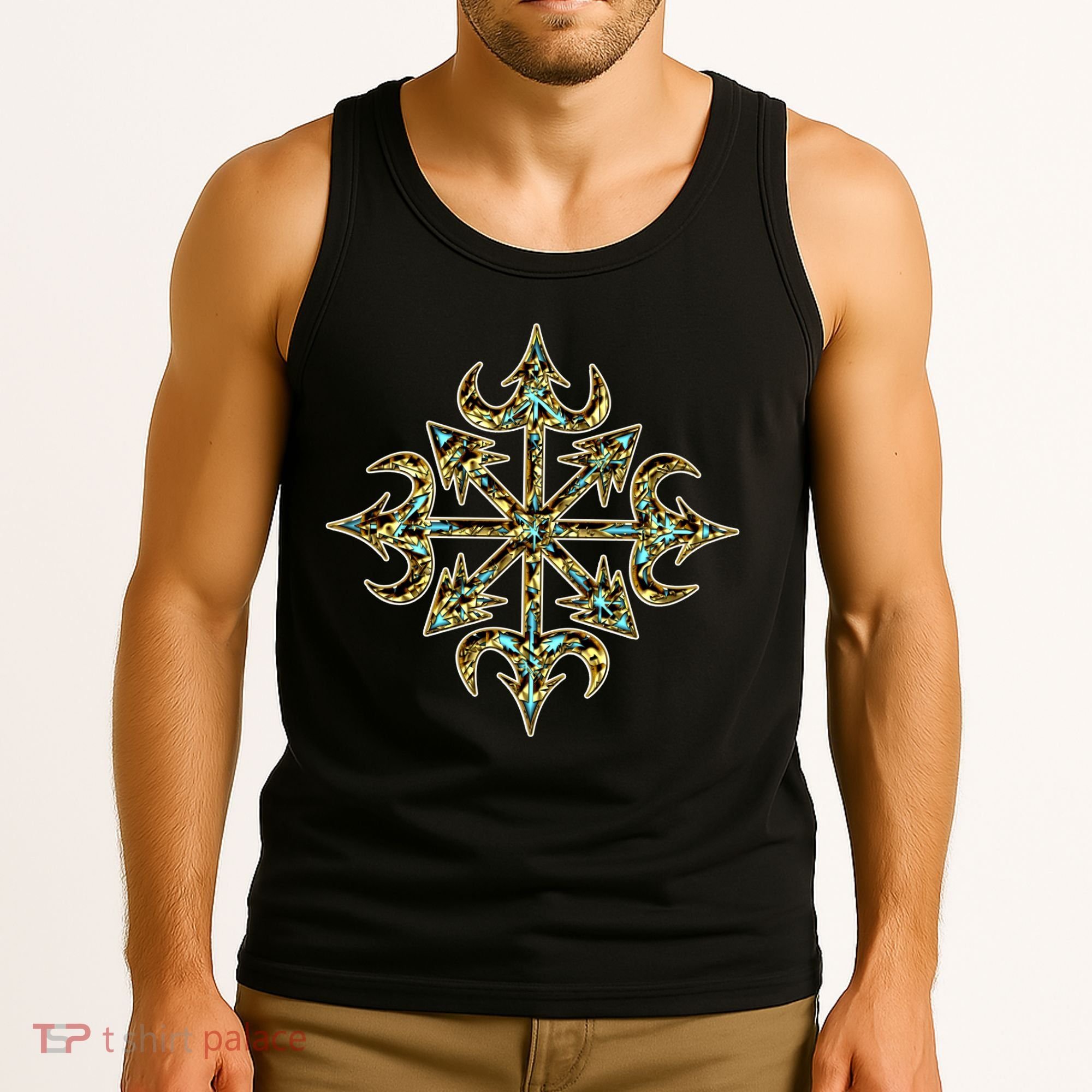 Golden Chaos Star Tank Top