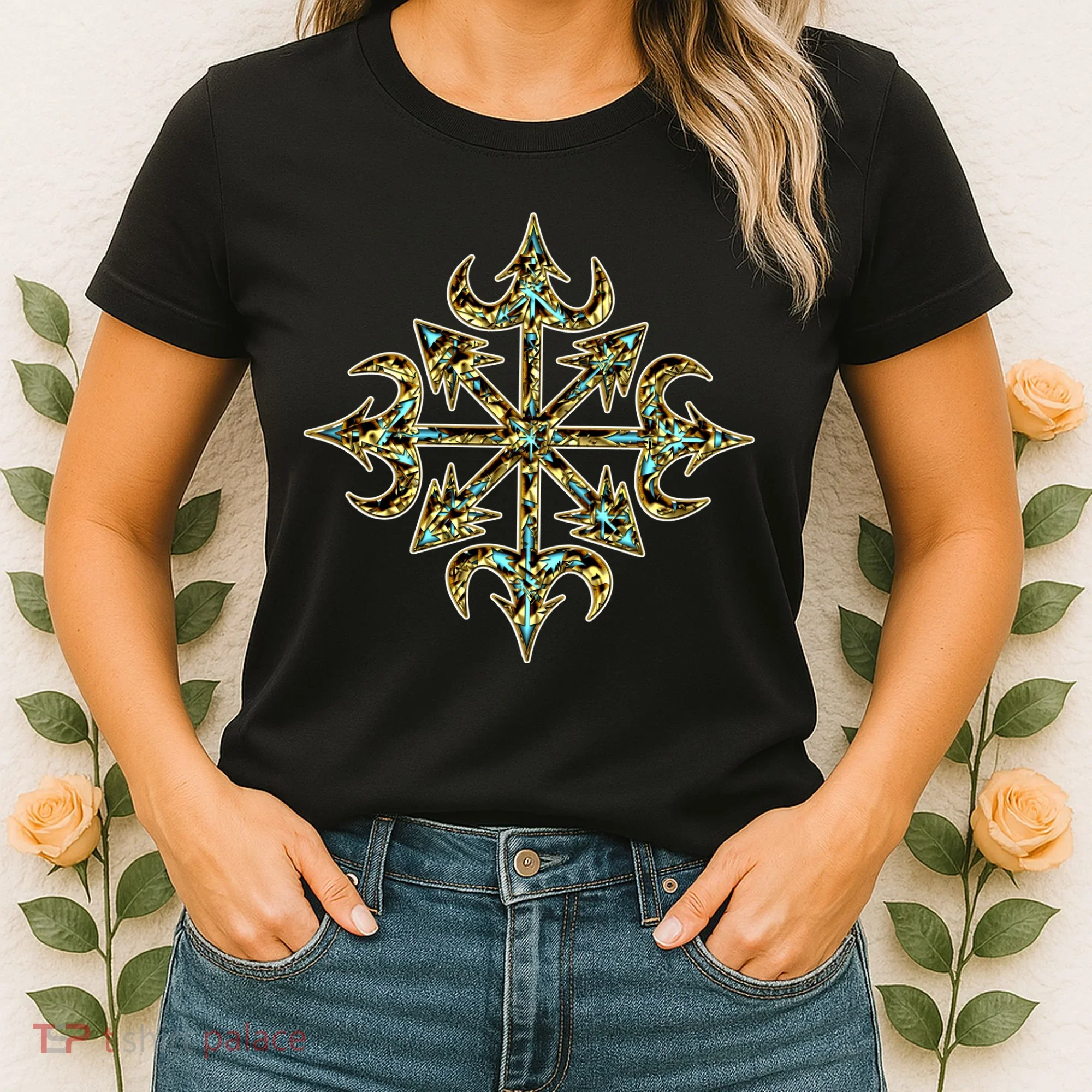 Golden Chaos Star Women's T-Shirt