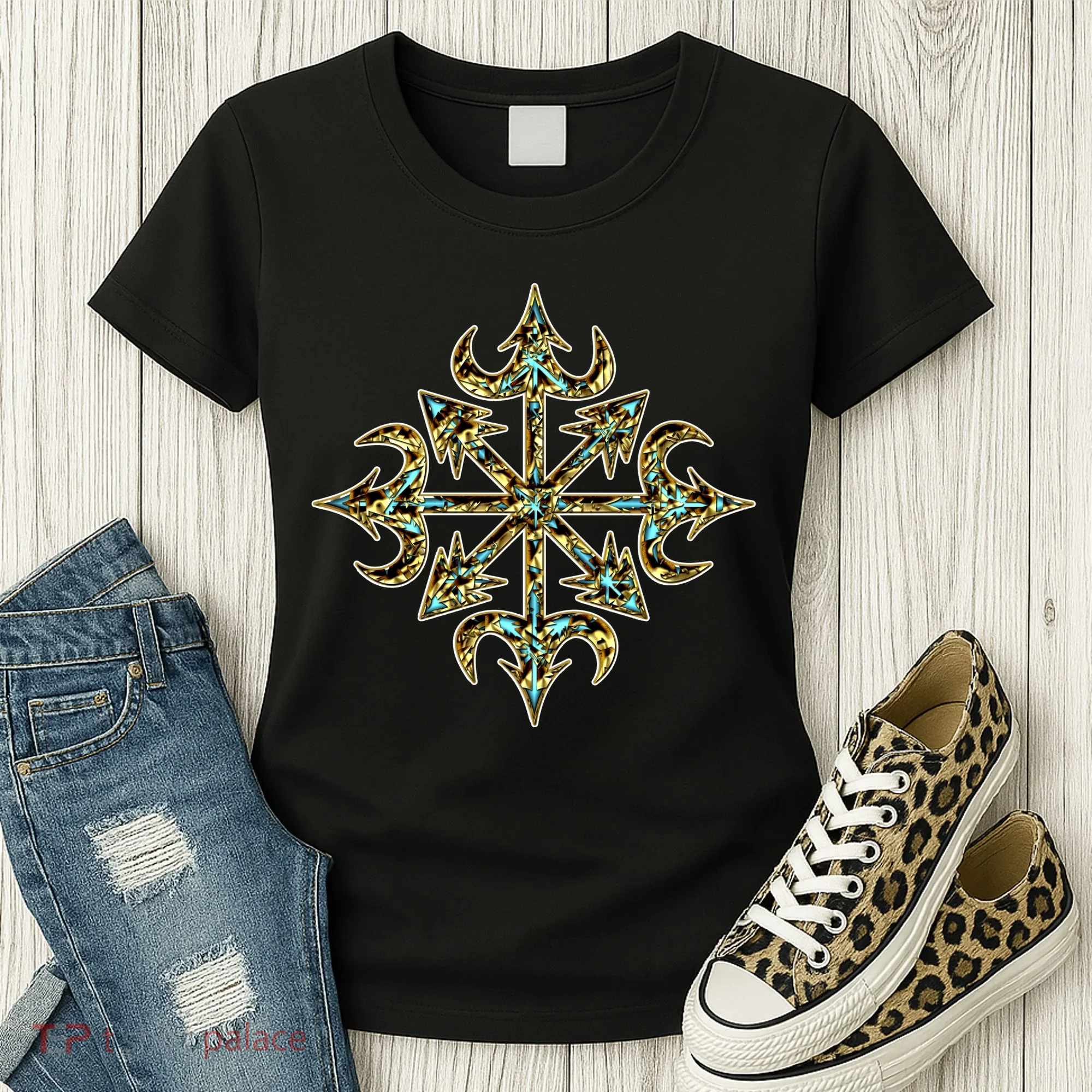 Golden Chaos Star Women's T-Shirt