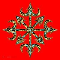 Golden Chaos Star Santa Hat thumb 1