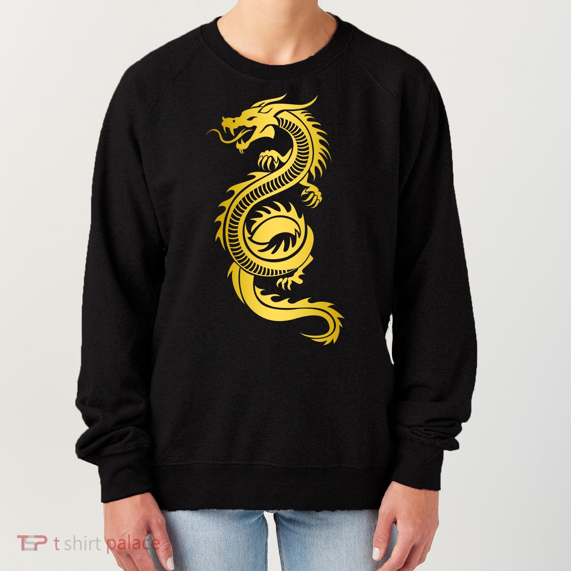 Golden Chinese Dragon Women's Sweatshirt