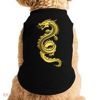 Golden Chinese Dragon Doggie Tank thumb 0