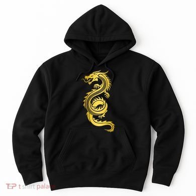 Golden Chinese Dragon Hoodie