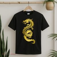 Golden Chinese Dragon T-Shirt thumb 2
