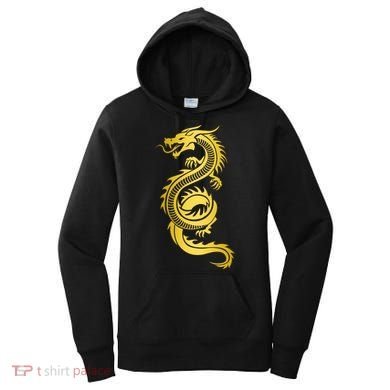 Golden Chinese Dragon Women's Hoodie