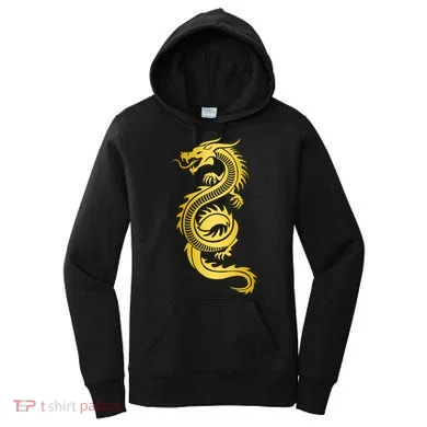 Golden Chinese Dragon Women's Hoodie