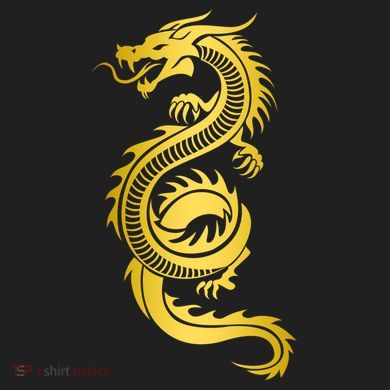 Golden Chinese Dragon Crop Fleece Hoodie