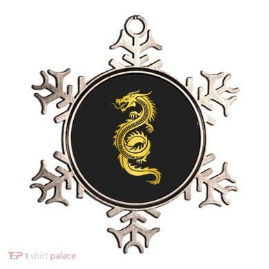 Golden Chinese Dragon Ornament