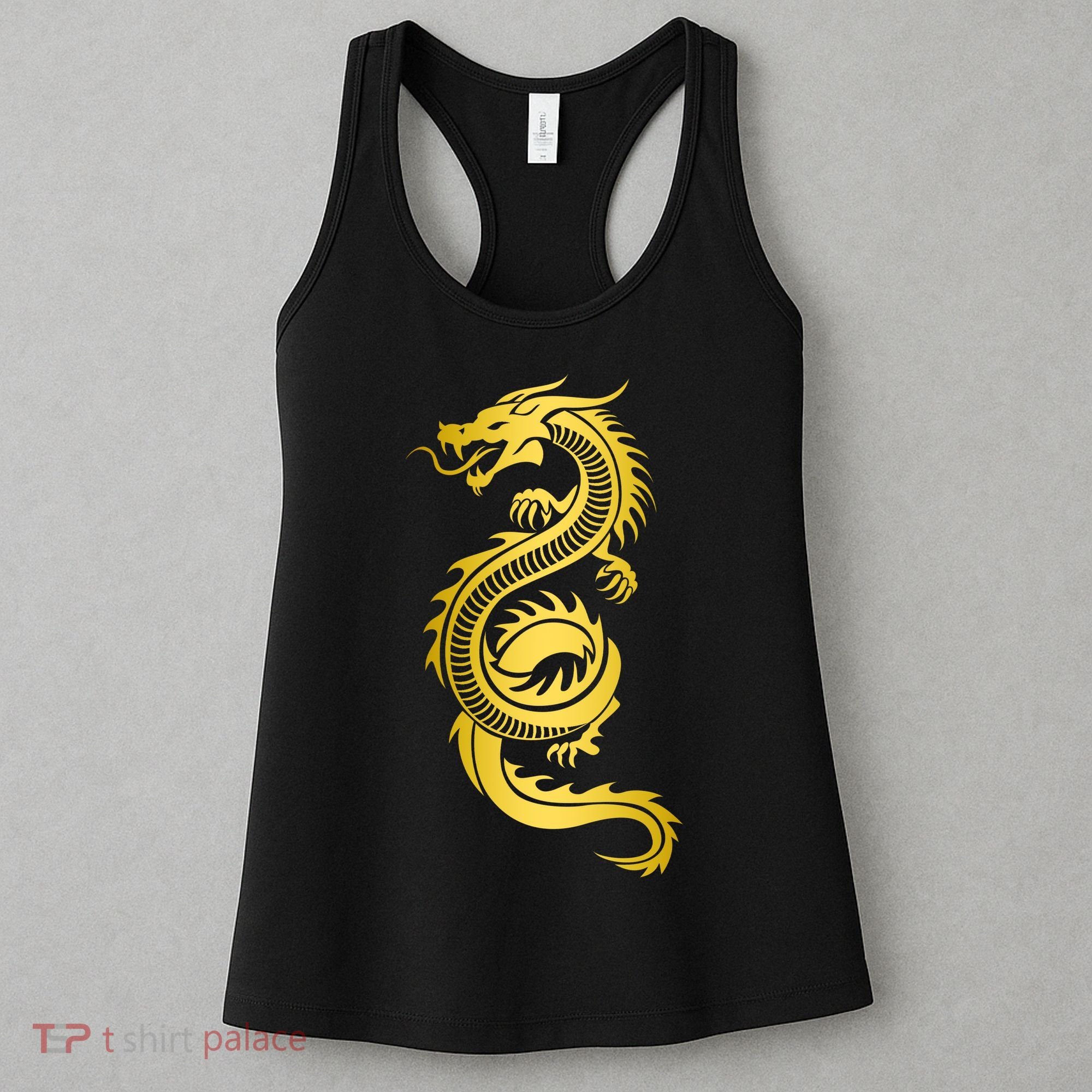 Golden Chinese Dragon Women's Tank Top