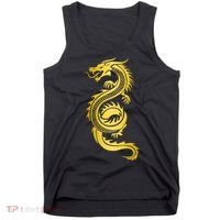 Golden Chinese Dragon Tank Top thumb 0