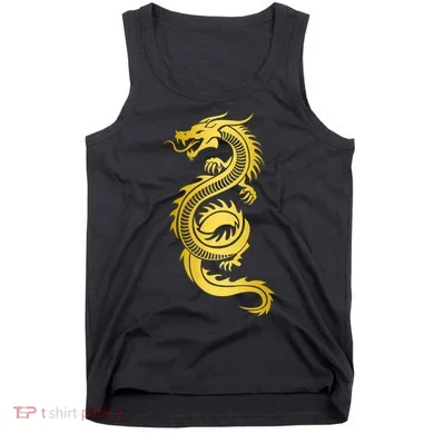 Golden Chinese Dragon Tank Top