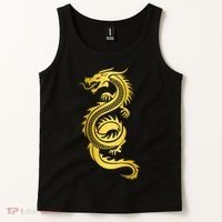 Golden Chinese Dragon Tank Top thumb 2