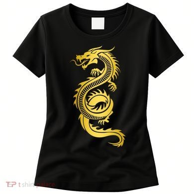 Golden Chinese Dragon Women's T-Shirt