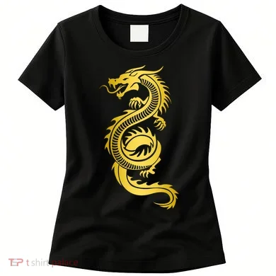 Golden Chinese Dragon Women's T-Shirt