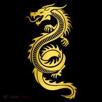 Golden Chinese Dragon Women's T-Shirt thumb 6