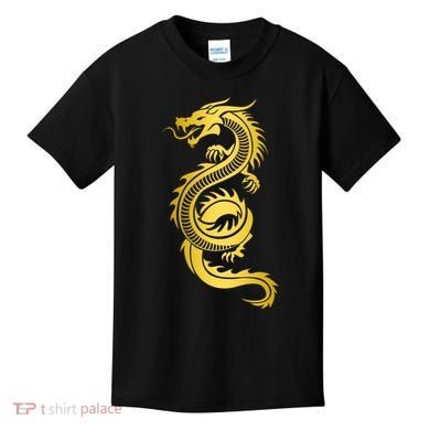Golden Chinese Dragon Kids T-Shirt