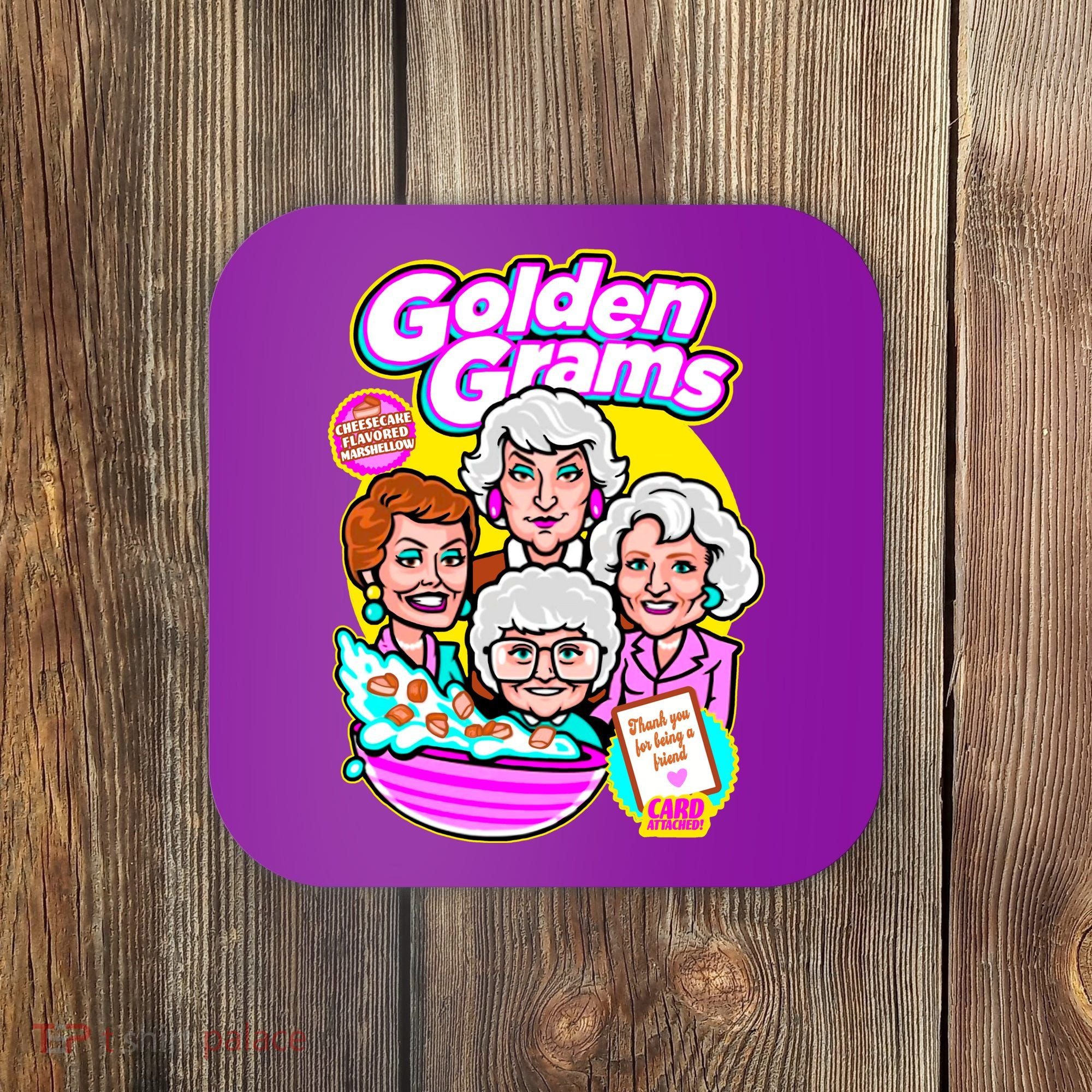Golden Grams Cereal Coaster