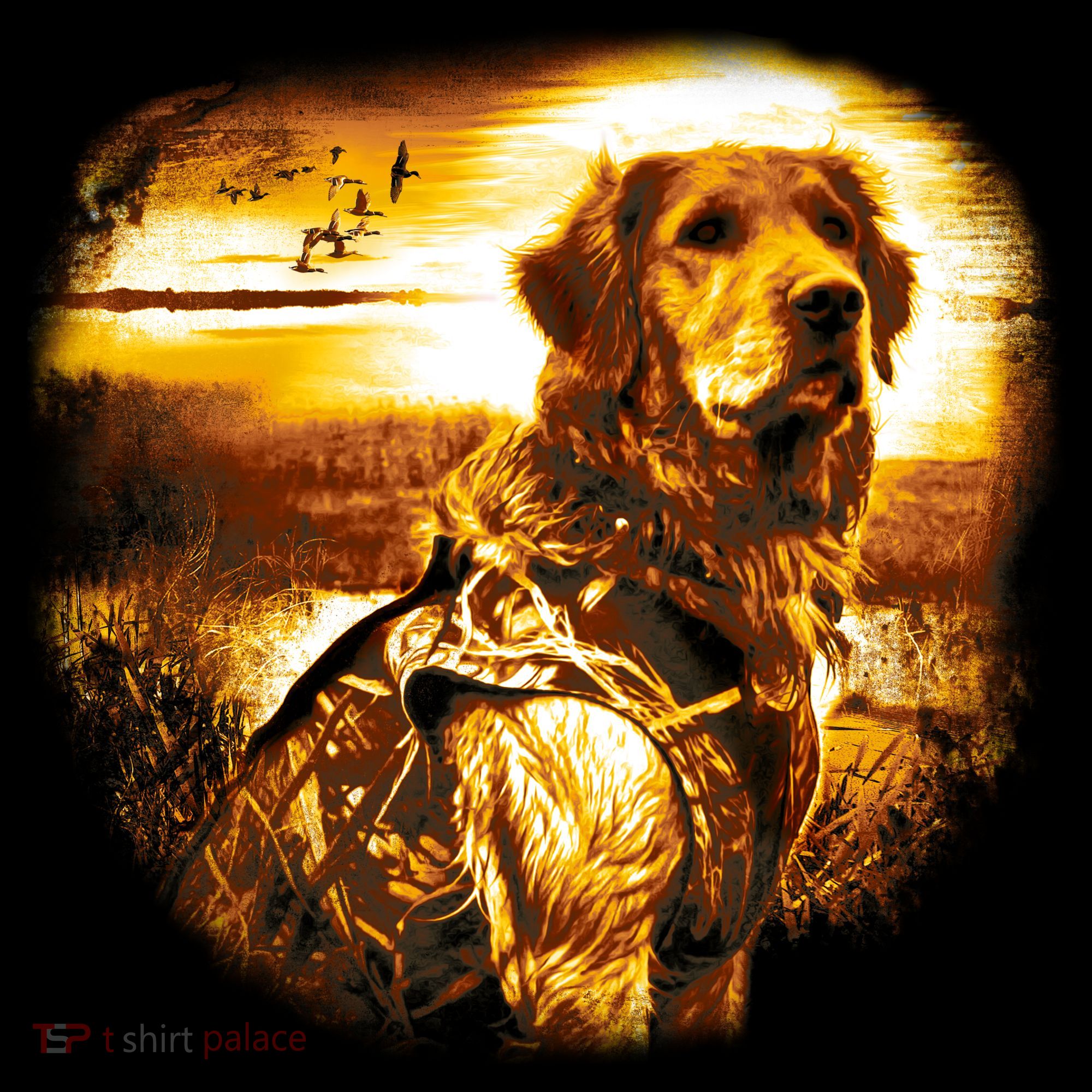 Golden Hunter Retriever Dog Women's Hoodie
