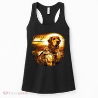 Golden Hunter Retriever Dog Women's Tank Top thumb 0