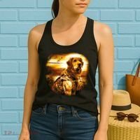 Golden Hunter Retriever Dog Women's Tank Top thumb 2