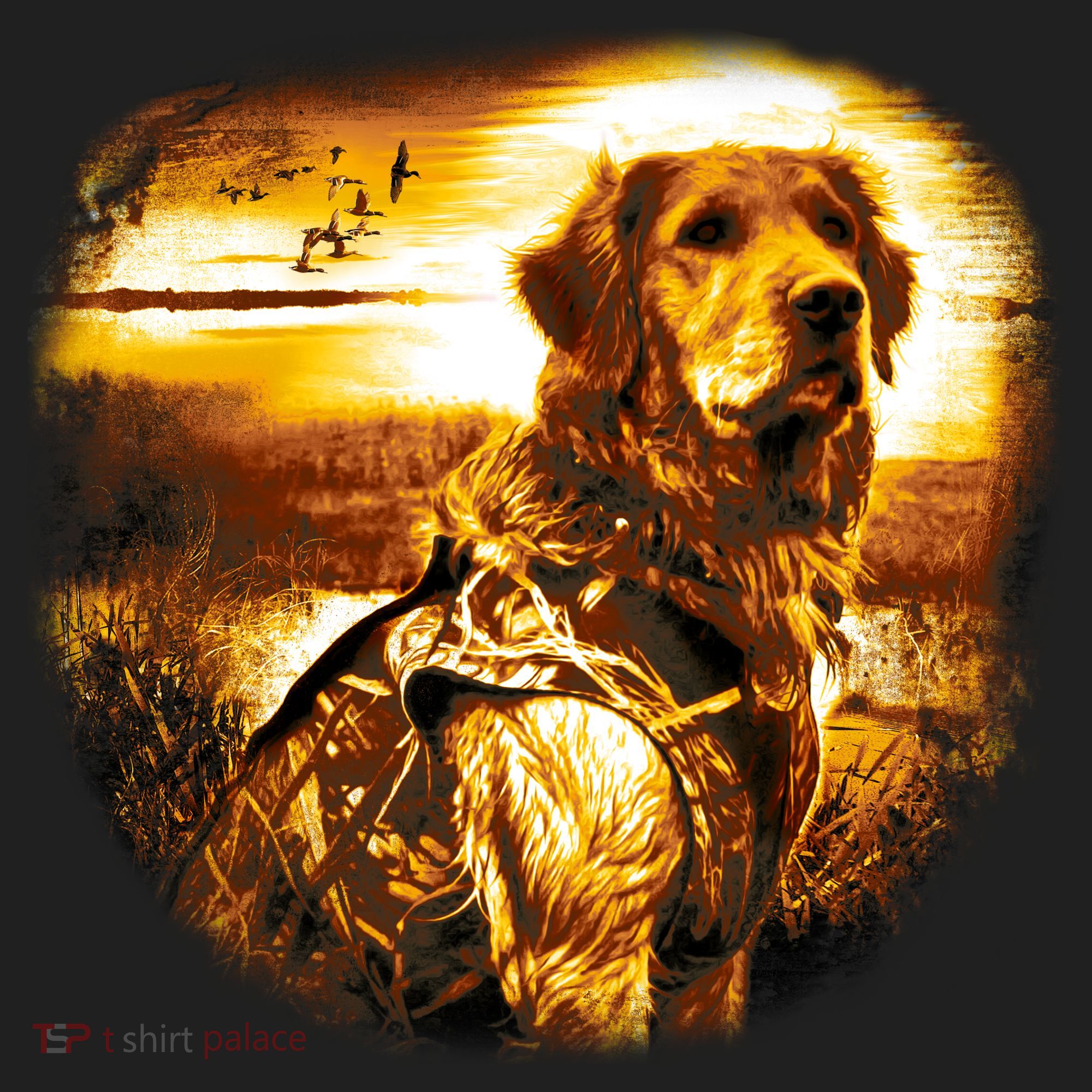 Golden Hunter Retriever Dog Hat