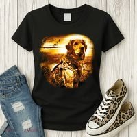 Golden Hunter Retriever Dog Women's T-Shirt thumb 3