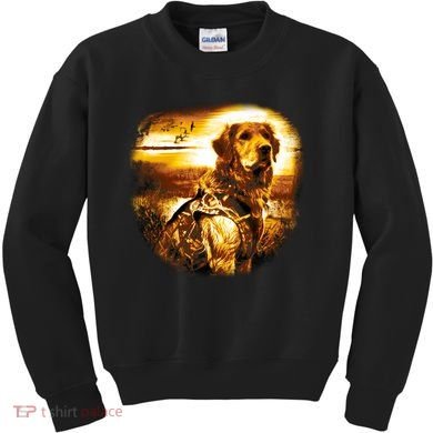 Golden Hunter Retriever Dog Kids Sweatshirt